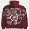 Boxy Texas A&M University Aggies grafisk hettegenser