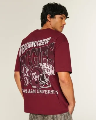 Boxy Texas A&M University Aggies grafisk T-skjorte