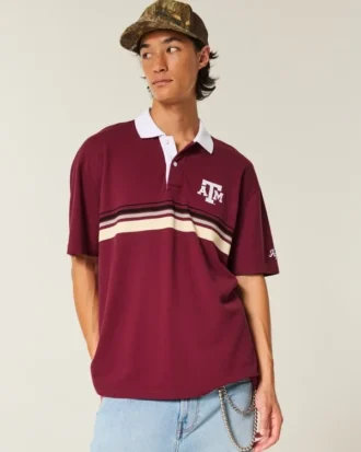 Boxy Texas A&M University grafisk polo