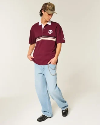 Boxy Texas A&M University grafisk polo