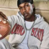 Boxy The Ohio State University Buckeyes grafisk hettegenser med glidelås