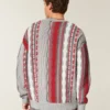 Boxy The Ohio State University Buckeyes Graphic Crew Sweater