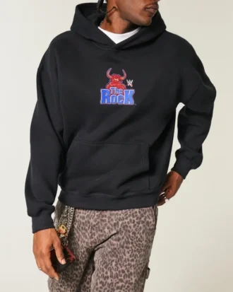 Boxy The Rock Graphic Hoodie