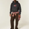 Boxy Tom and Jerry Graphic Hoodie