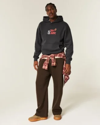 Boxy Tom and Jerry Graphic Hoodie