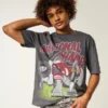 Boxy University of Alabama Crimson Tide grafisk T-skjorte