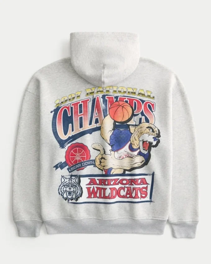 Boxy University of Arizona Wildcats grafisk hettegenser