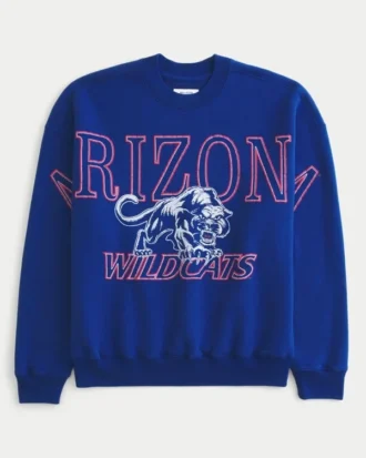 Boxy University of Arizona Wildcats grafisk sweatshirt