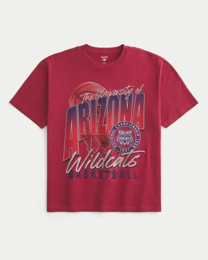 Boxy University of Arizona Wildcats grafisk T-skjorte