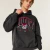 Boxy University of Georgia Bulldogs grafisk hettegenser
