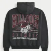 Boxy University of Georgia Bulldogs grafisk hettegenser