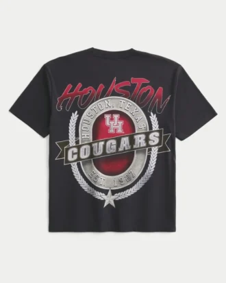 Boxy University of Houston Cougars grafisk T-skjorte