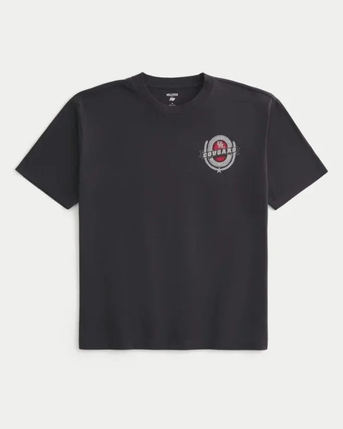 Boxy University of Houston Cougars grafisk T-skjorte