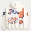 Boxy University of Illinois Fighting Illini grafisk hettegenser