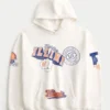 Boxy University of Illinois Fighting Illini grafisk hettegenser