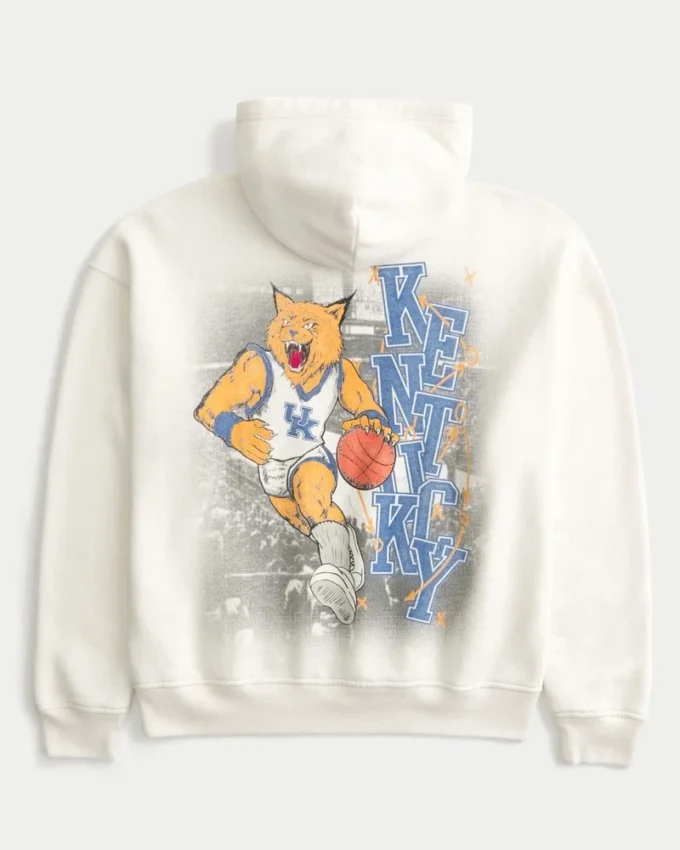 Boxy University of Kentucky Wildcats grafisk hettegenser