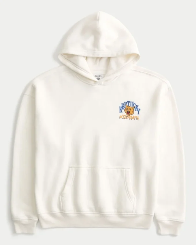 Boxy University of Kentucky Wildcats grafisk hettegenser