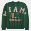 Boxy University of Miami Hurricanes grafisk crew-genser
