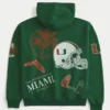 Boxy University of Miami Hurricanes grafisk hettegenser