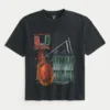 Boxy University of Miami Hurricanes grafisk T-skjorte