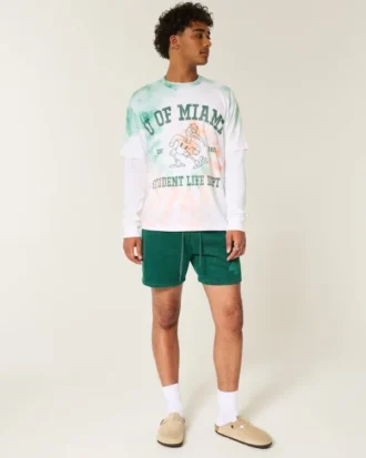 Boxy University of Miami Hurricanes grafisk T-skjorte