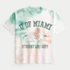 Boxy University of Miami Hurricanes grafisk T-skjorte
