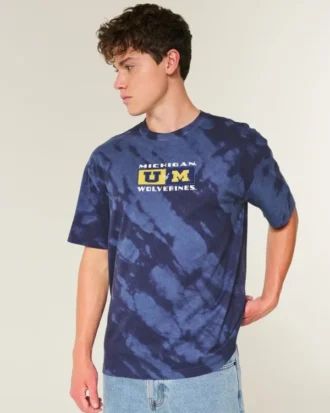 Boxy University of Michigan grafisk T-skjorte