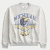Boxy University of Michigan Wolverines grafisk crew-genser