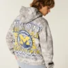 Boxy University of Michigan Wolverines grafisk kamuflasje-hettegenser