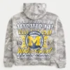 Boxy University of Michigan Wolverines grafisk kamuflasje-hettegenser