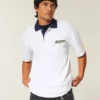 Boxy University of Michigan Wolverines grafisk polo