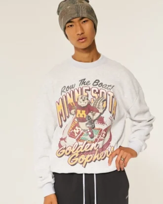 Boxy University of Minnesota Golden Gophers grafisk crew-genser