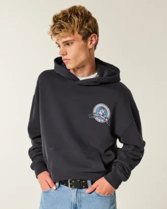 Boxy University of North Carolina Tar Heels grafisk hettegenser