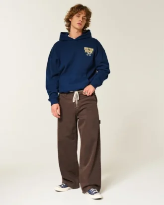 Boxy University of Notre Dame Fighting Irish grafisk hettegenser