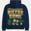 Boxy University of Notre Dame Fighting Irish grafisk hettegenser