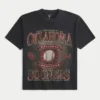 Boxy University of Oklahoma Sooners grafisk T-skjorte