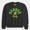 Boxy University of Oregon Ducks Graphic Crew Sweatshirt