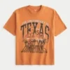 Boxy University of Texas Longhorns grafisk T-skjorte