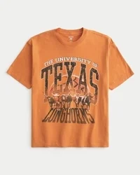 Boxy University of Texas Longhorns grafisk T-skjorte
