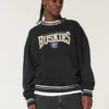 Boxy University of Washington Huskies grafisk crew-genser