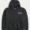 Boxy University of Washington Huskies grafisk hettegenser