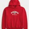 Boxy University of Wisconsin Badgers grafisk hettegenser