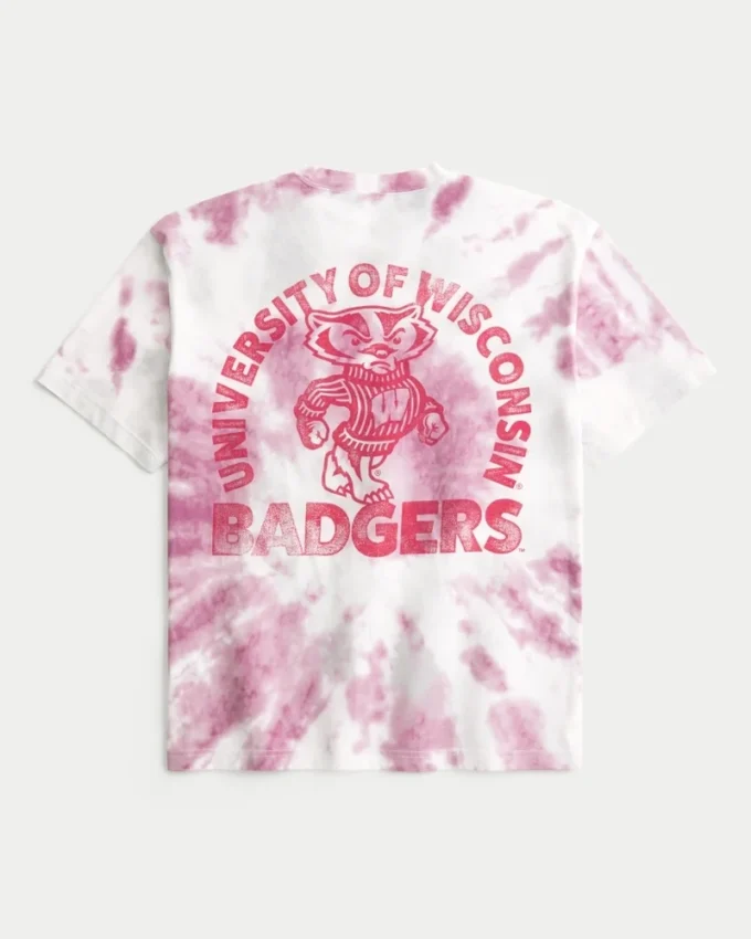 Boxy University of Wisconsin Badgers grafisk T-skjorte