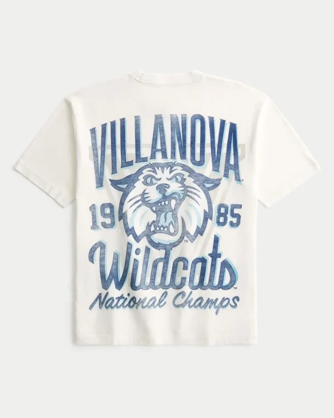Boxy Villanova University Wildcats grafisk T-skjorte