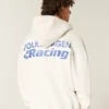 Boxy Volkswagen Racing grafisk hettegenser med glidelås