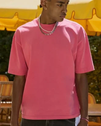 Boxy Washed Heavyweight Crew T-skjorte