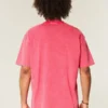 Boxy Washed Heavyweight Crew T-skjorte