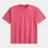Boxy Washed Heavyweight Crew T-skjorte