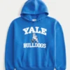 Boxy Yale Bulldogs grafisk hettegenser