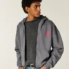 Boxy Zip-Up Arsenal F.C. Graphic Hoodie